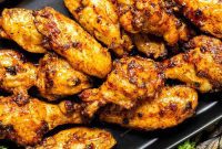 Air Fryer Sticky Honey Garlic Wings