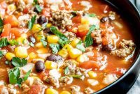 Easy Slow Cooker Taco Soup