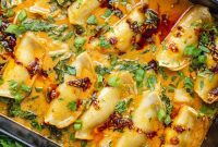 Baked Dumplings Viral One Pan Perfection