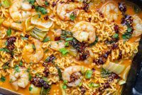 One-Pan Shrimp Ramen Casserole