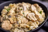 Creamy Instant Pot Mushroom Chicken and Rice