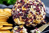 Effortlessly Festive Cranberry Cheeseball