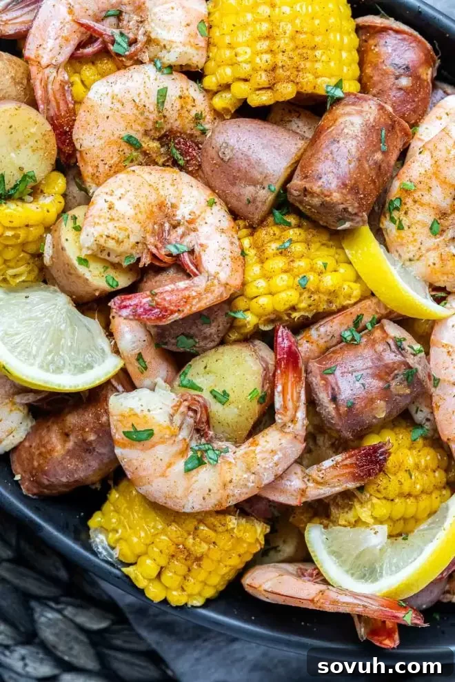 Instant Pot Shrimp Boil with sausage and corn