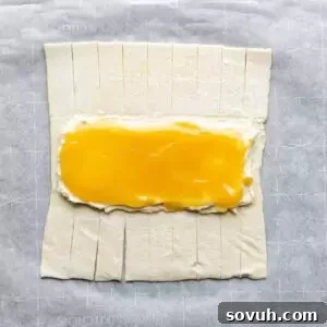 filling a Lemon Cream Cheese Danish