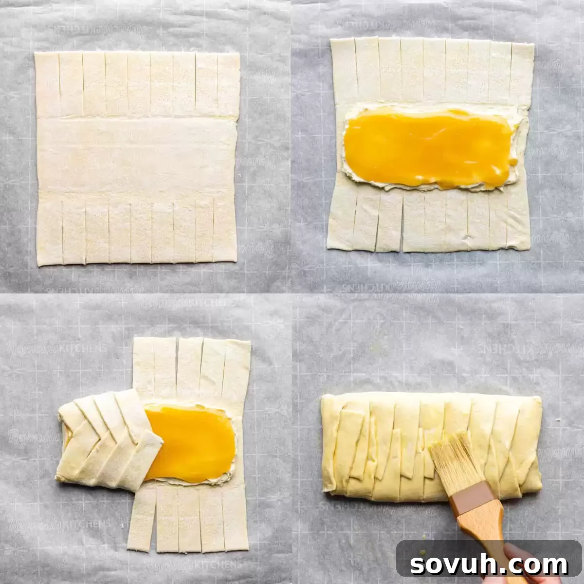 how to make a Lemon Cream Cheese Danish braid