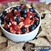 Summer Fruit Salsa with Cinnamon Sugar Star Chips