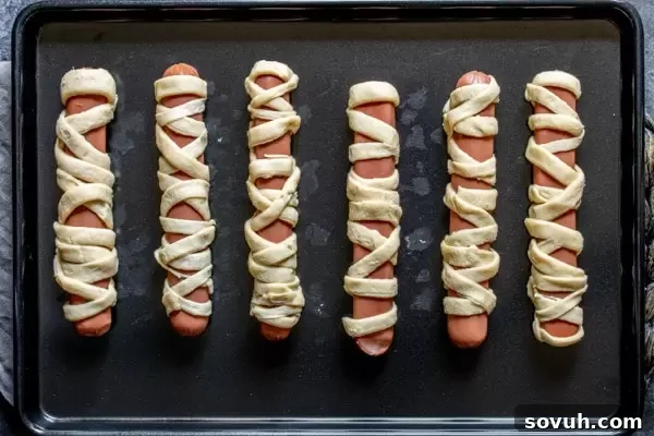 Step-by-step guide on how to make Mummy Dogs