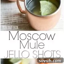 Delicious Moscow Mule Jello Shots, bursting with zesty lime and spicy ginger beer flavors, perfect for any party.