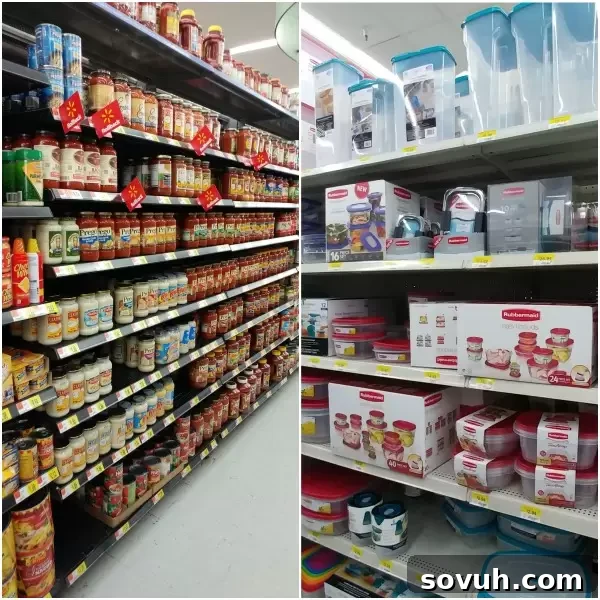 Shopping for ingredients at Walmart for healthy meals