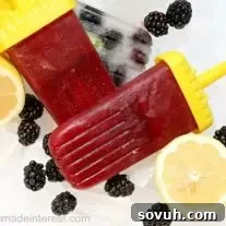 Blackberry-Lemonade Popsicle
