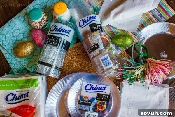 Make Easter brunch easy with a simple Easter table setting