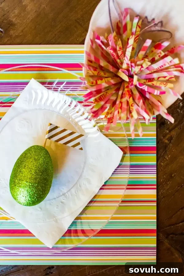 Make Easter brunch easy with a simple Easter table setting