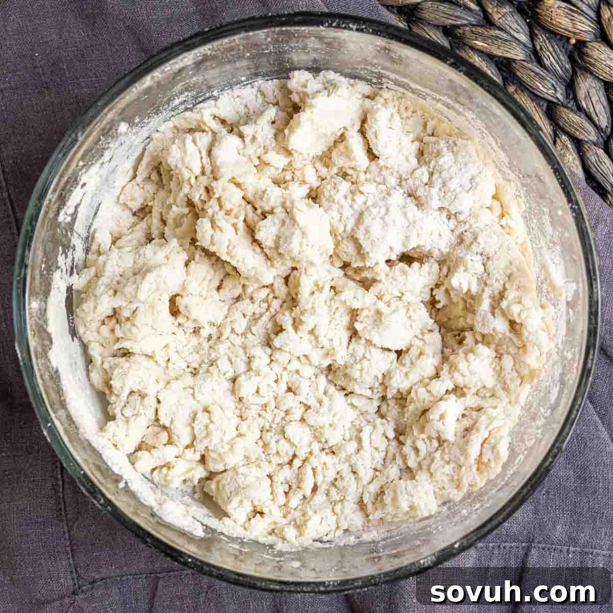 dough mixture to make easy blackberry cobbler