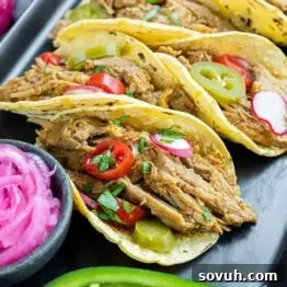 Pulled Pork Tacos on platter