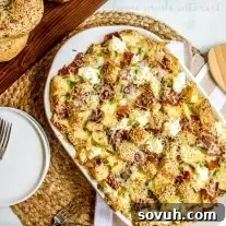 everything bagel casserole made with bacon and cheese