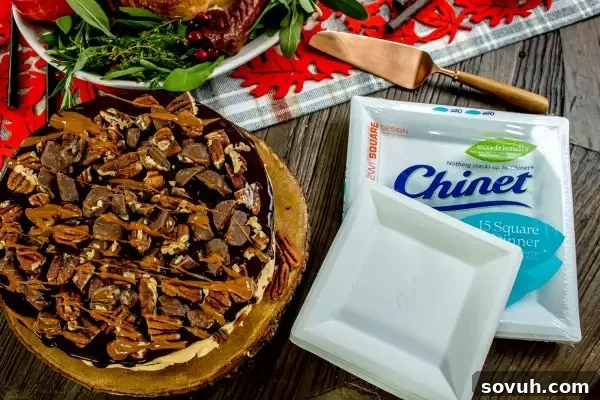 Chinet plate with whole turtle cake, a stress-free dessert serving solution