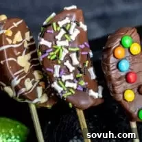 Chocolate Covered Apple Kabobs for Halloween parties