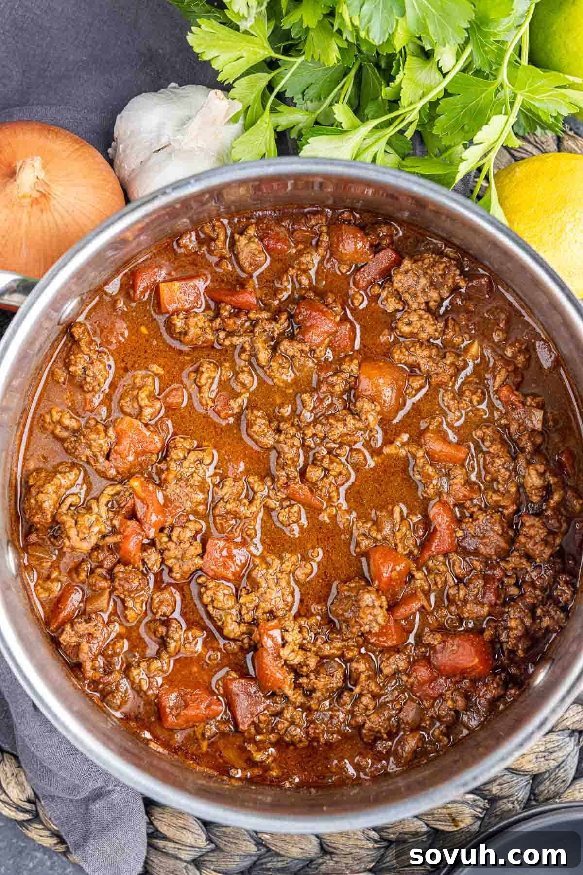 pot full of Cincinnati Chili