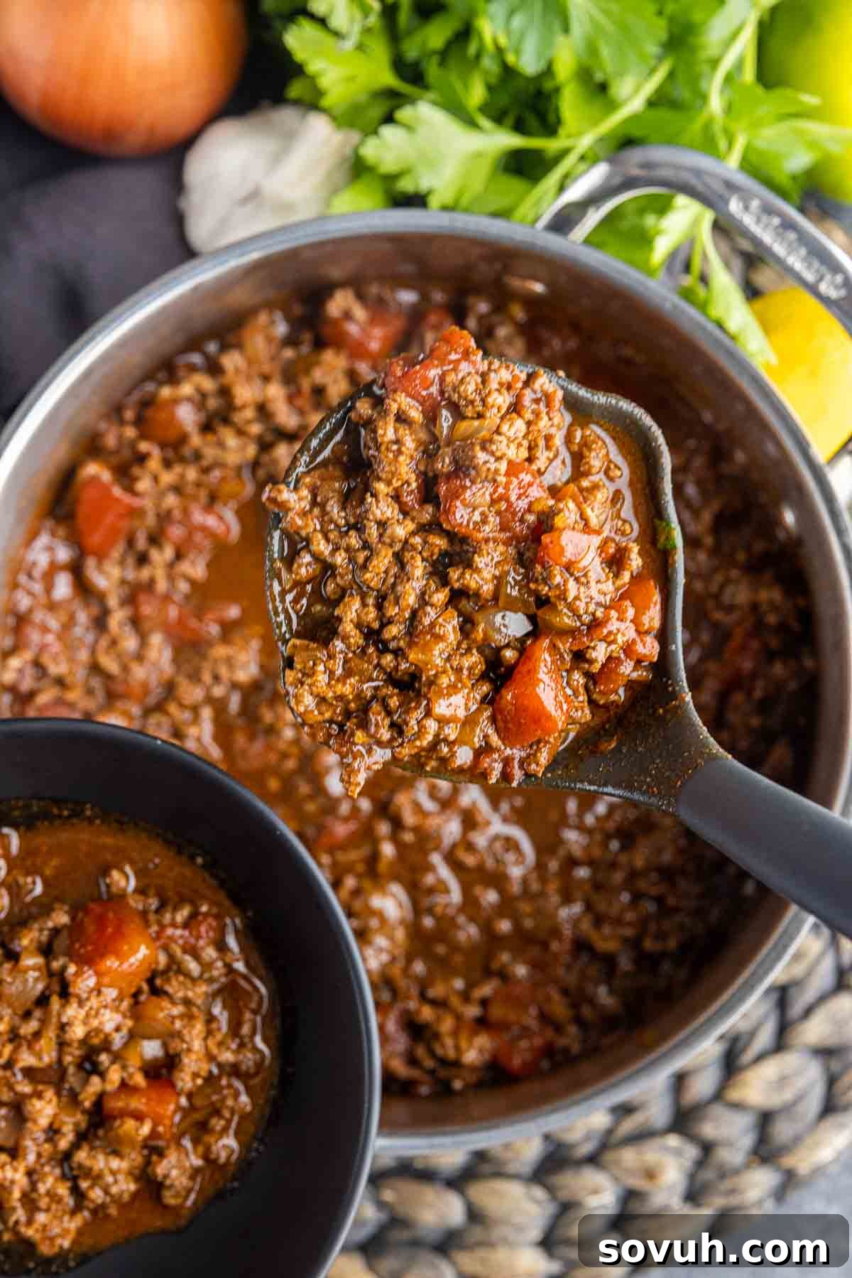 serving Cincinnati Chili