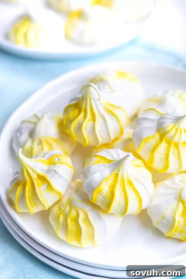 Lemon Meringue Cookies bite size make ahead kid favorite dessert