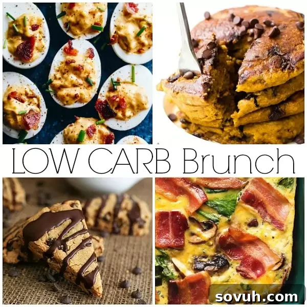 Low carb brunch recipes perfect for Mother's day.