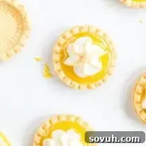 Lemon Curd Tartlets with baked meringue on top