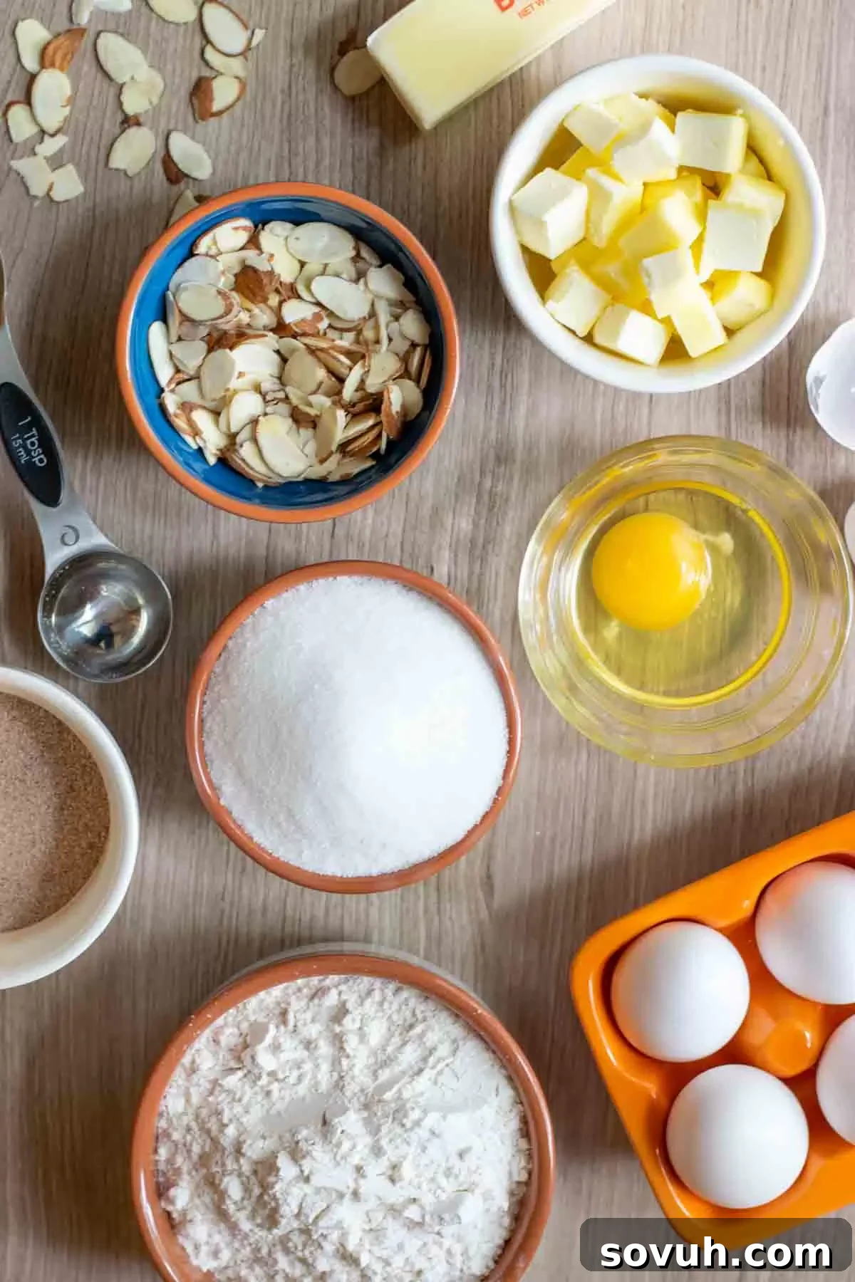 ingredients to make Sand Tarts