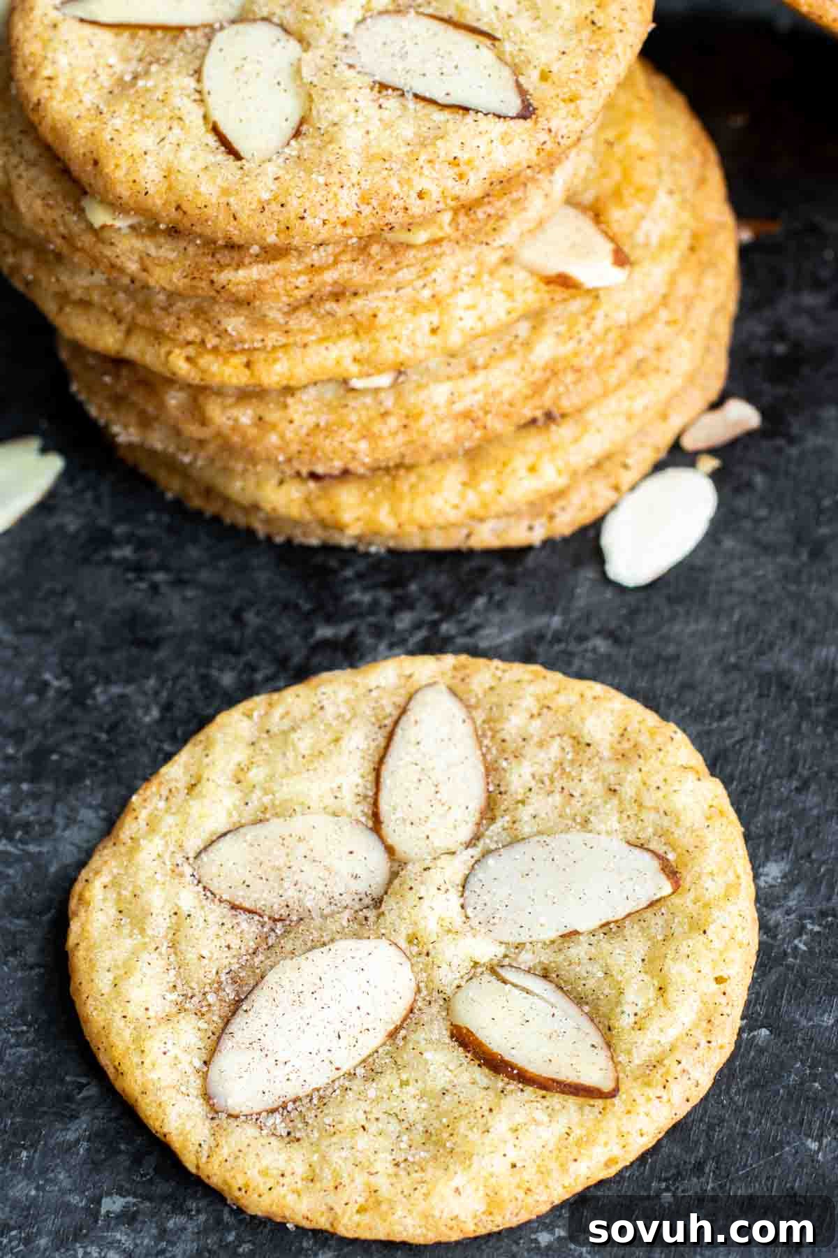 Sand Tarts cookies stacked