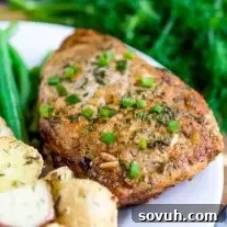low carb Ranch Baked Pork Chops