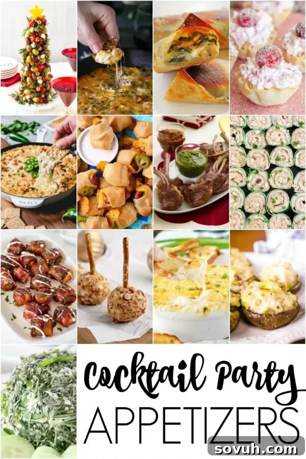 Amazing Cocktail Party Appetizers that are perfect for entertaining guests during the holidays.