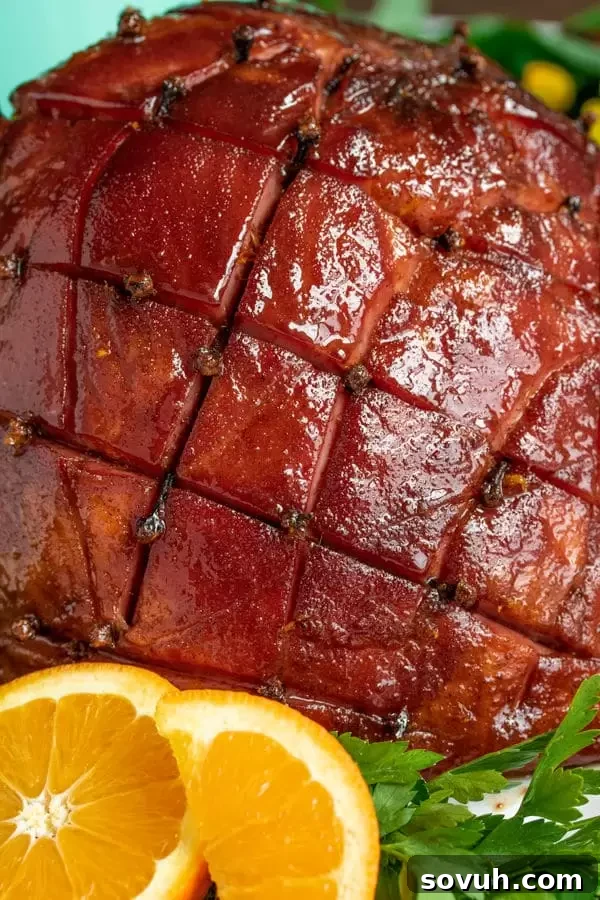 honey glazed ham with cloves