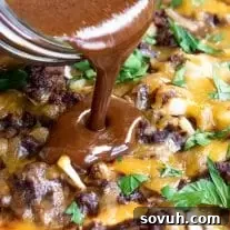 pouring Homemade Enchilada Sauce