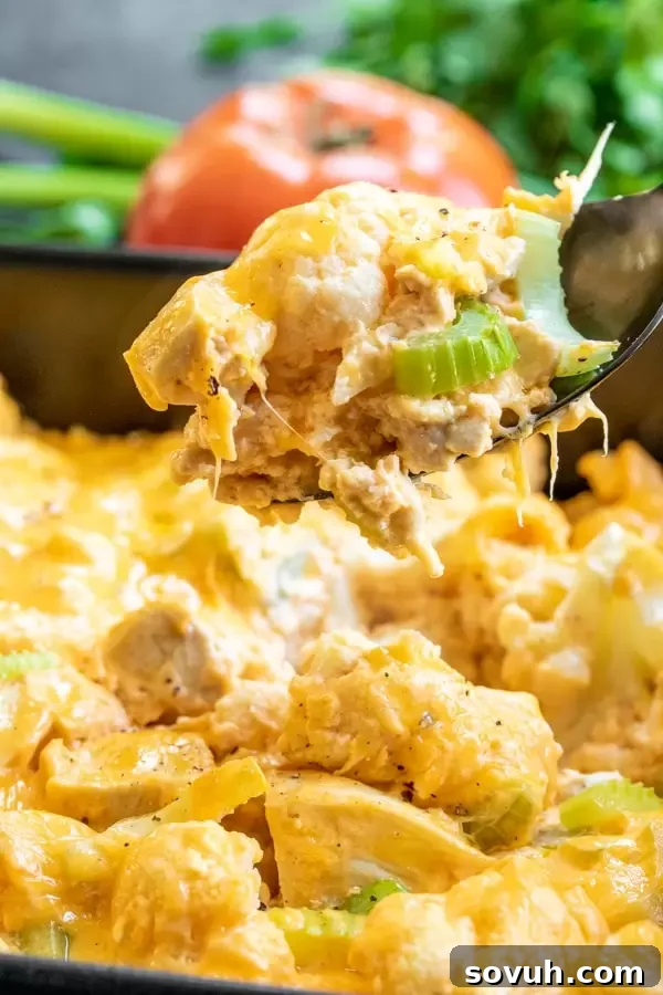 Step-by-step guide on how to make Keto Buffalo Chicken Cauliflower Casserole easily at home