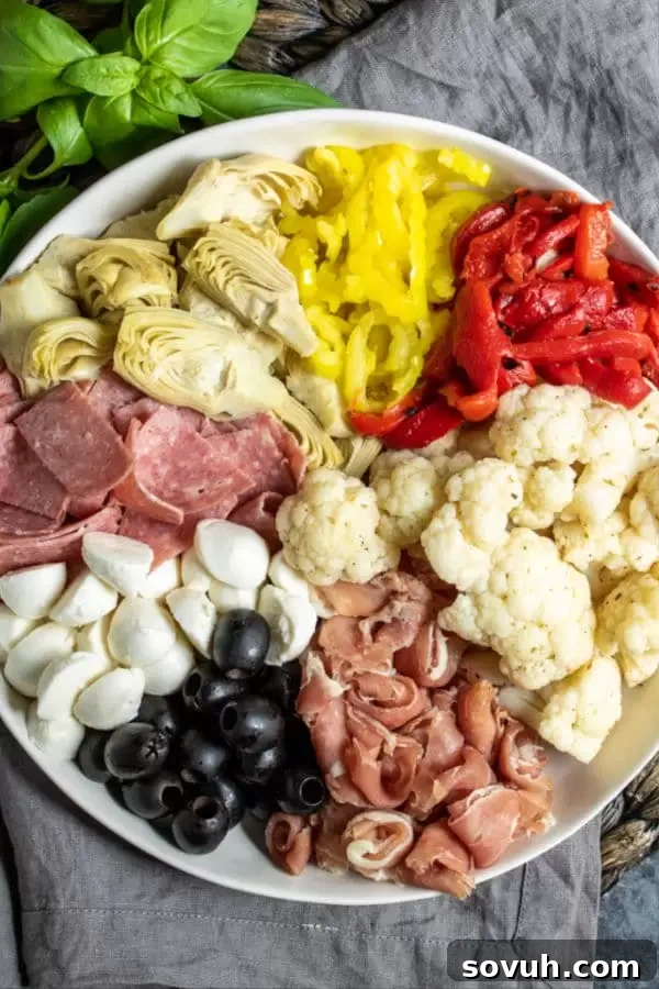 how to make Keto Antipasto Salad
