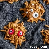 Halloween party dessert No Bake Monster Cookies
