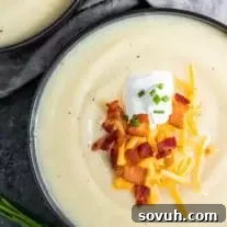 keto Instant Pot Loaded Cauliflower Soup made in minutes
