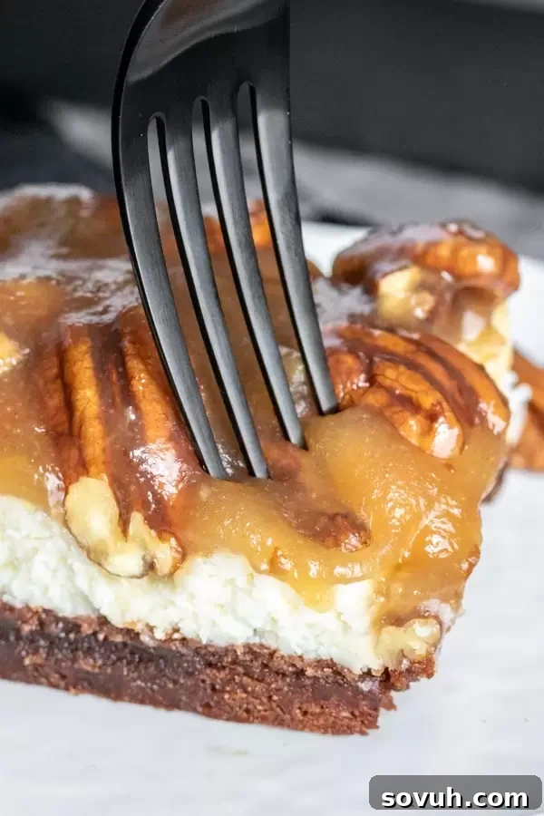 Creamy Pecan Pie Cheesecake Brownies