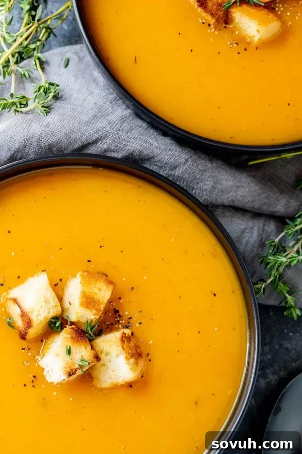 Instant Pot Butternut Squash Soup is a great holiday soup