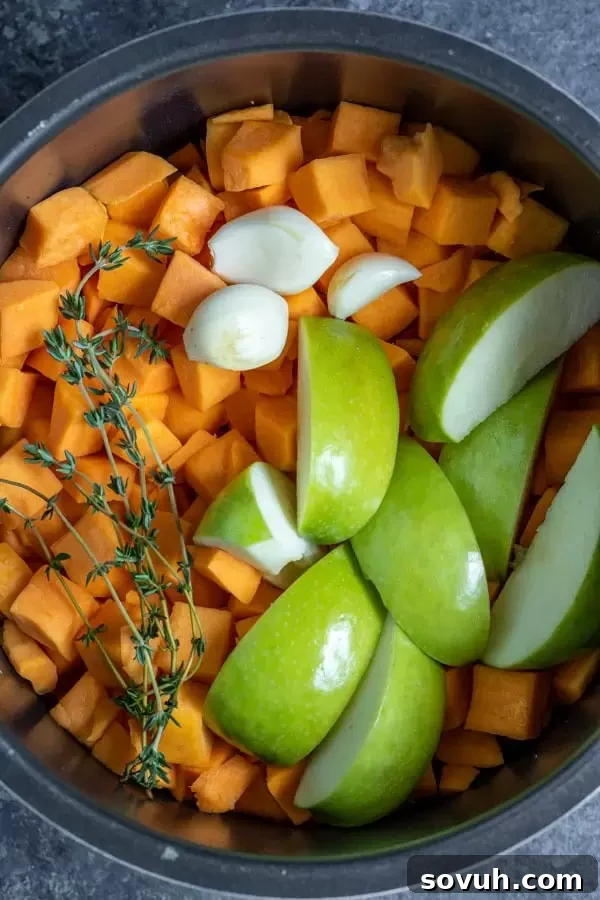 how to make Instant Pot Butternut Squash Soup