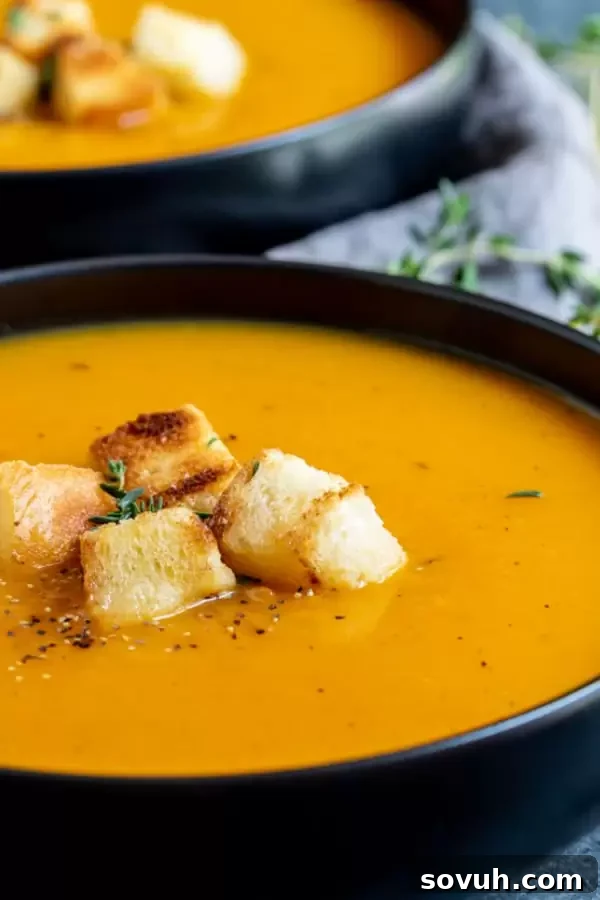 Instant Pot Butternut Squash Soup is an easy holiday soup