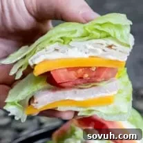 Easy Keto Club Sandwich for a low carb lunch