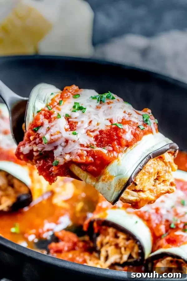 Keto Chicken Parmesan Roll Ups are the perfect low-carb dinner for the family, visually appealing and healthy