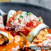 serve Keto Chicken Parmesan Roll Ups for dinner