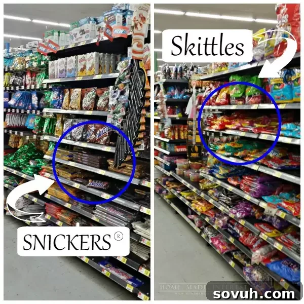 Game Day party setup featuring delicious snacks like SNICKERS crescent rolls and Skittles popcorn, perfect for adults and kids.