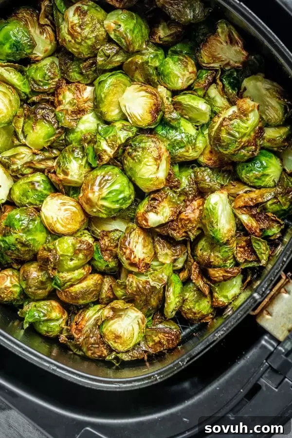 Crispy Air Fryer Brussels Sprouts in Philips air fryer