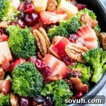 bowl of Broccoli Salad with magic dressing
