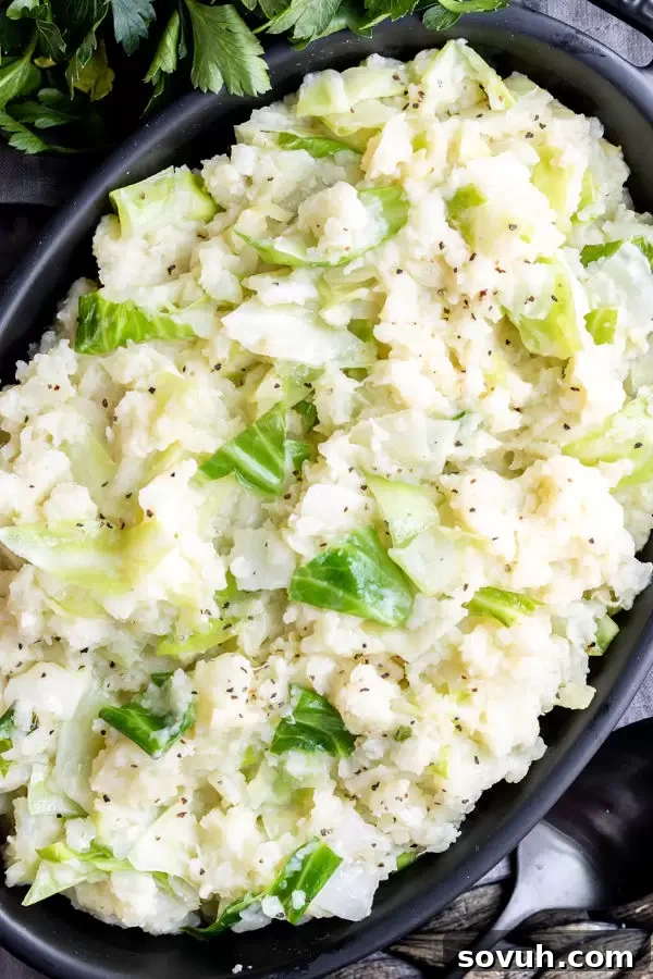 Keto Colcannon is an Irish recipe made low carb
