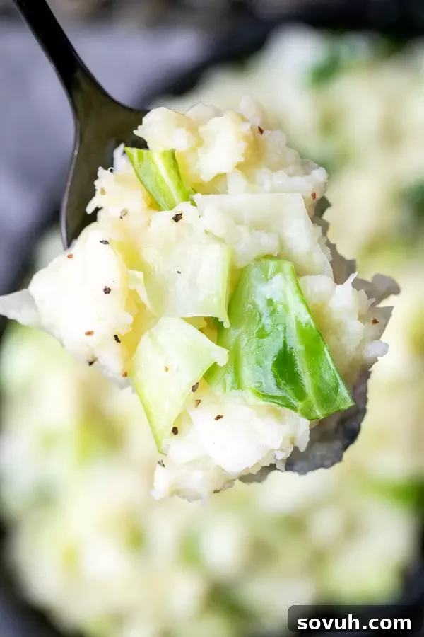 Keto Colcannon classic Irish recipe for corned beef