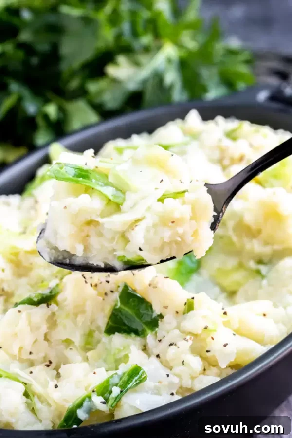 platter of Keto Colcannon