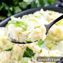 spoon full of Keto Colcannon